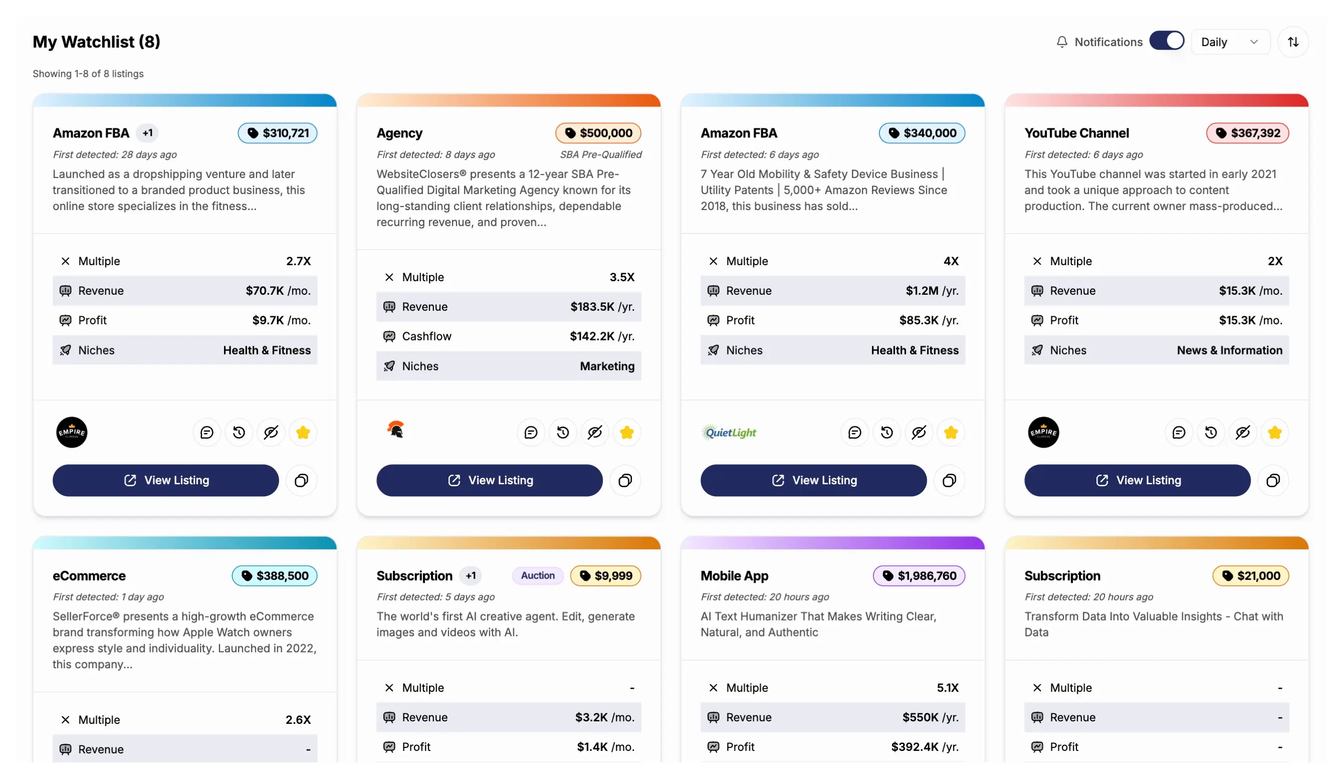 Never miss an update